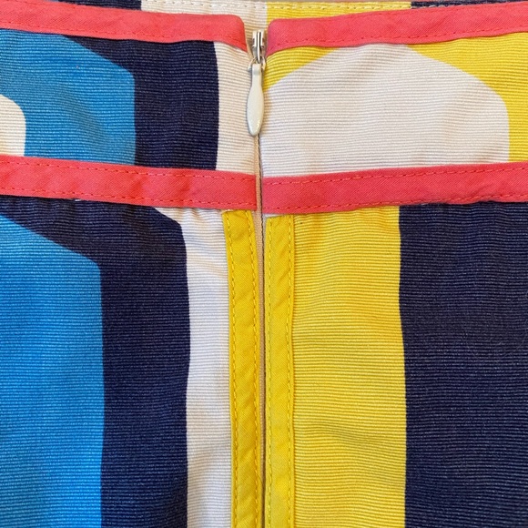 Boden Brightly Colored Geo Print Pencil Skirt - Picture 6 of 8